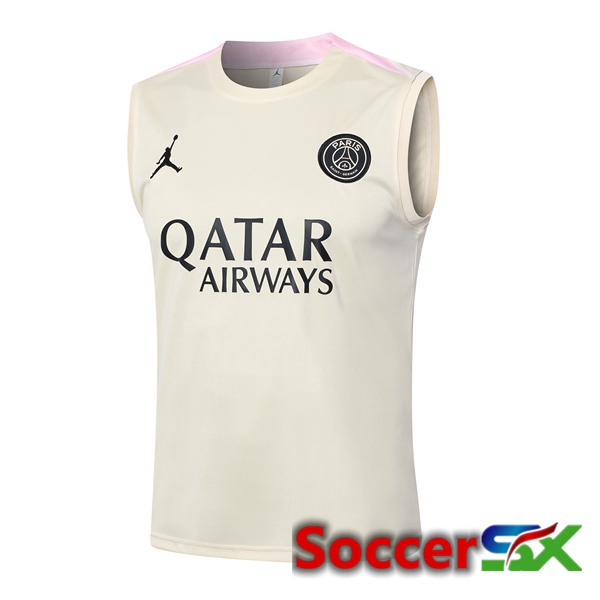 Paris PSG Soccer Vest Yellow 2024/2025