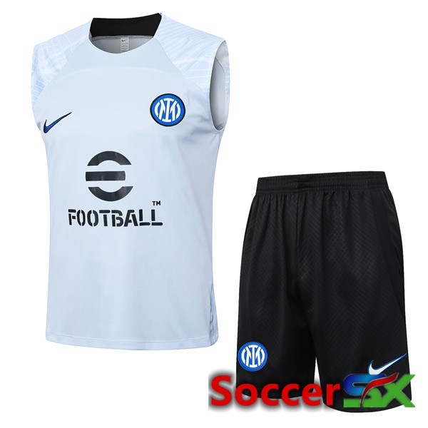 Inter Milan Soccer Vest + Shorts Blue 2024/2025