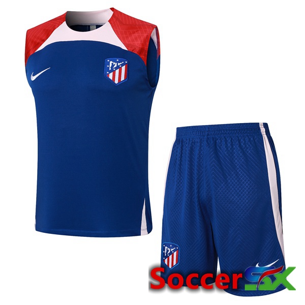 Atletico Madrid Soccer Vest + Shorts Blue 2024/2025
