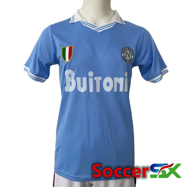 SSC Napoli Retro Home Soccer Jersey 1986/1987