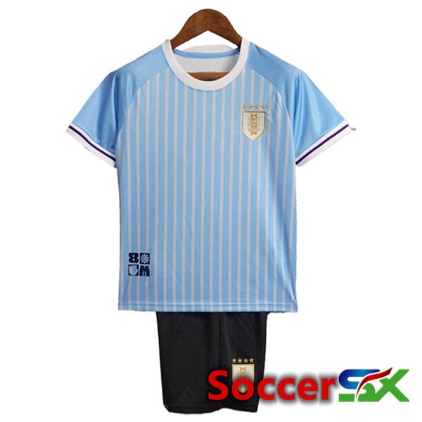 Uruguay Kids Home Soccer Jersey 2024/2025