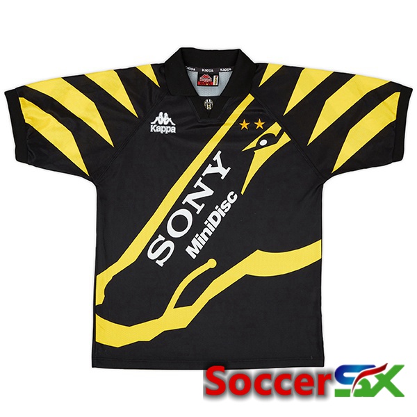 Juventus Retro Third Soccer Jersey Black Yellow 1996-1997