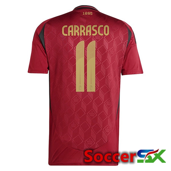 Belgium (CARRASCO 11) Home Soccer Jersey UEFA Euro 2024