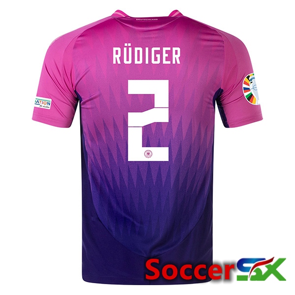 Germany (RUDIGER 2) Away Soccer Jersey UEFA Euro 2024