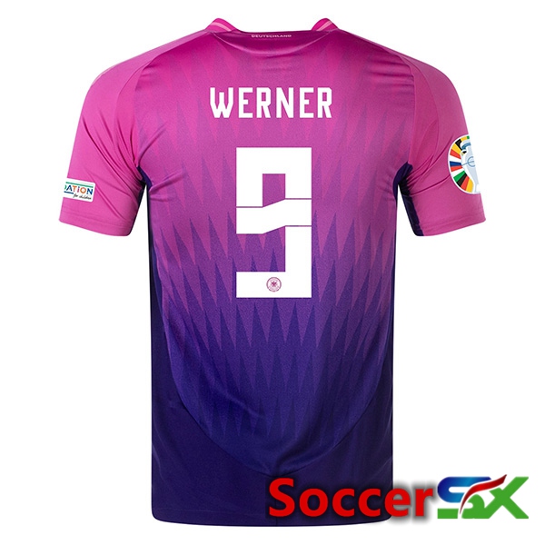 Germany (WERNER 9) Away Soccer Jersey UEFA Euro 2024