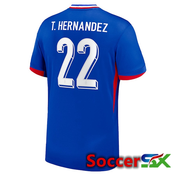 France (T.HERNANDEZ 22) Home Soccer Jersey 2024/2025