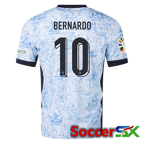 Portugal (BERNARDO 10) Away Soccer Jersey UEFA Euro 2024