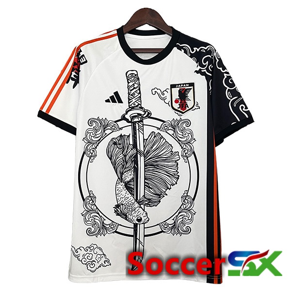 Japan Special Edition Soccer Jersey White/Black 2024/2025