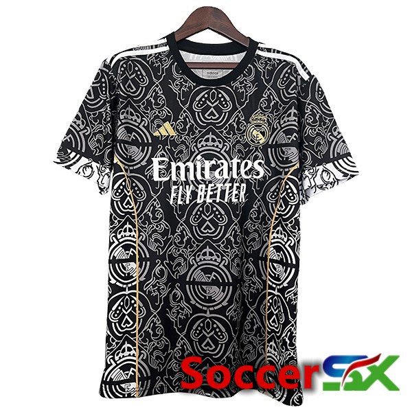 Real Madrid Special Edition Soccer Jersey Black 2024/2025