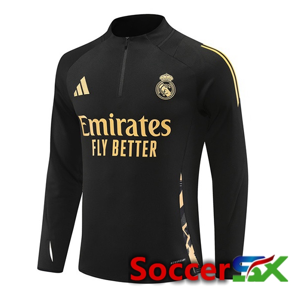 Real Madrid Training Sweatshirt Black 2024/2025