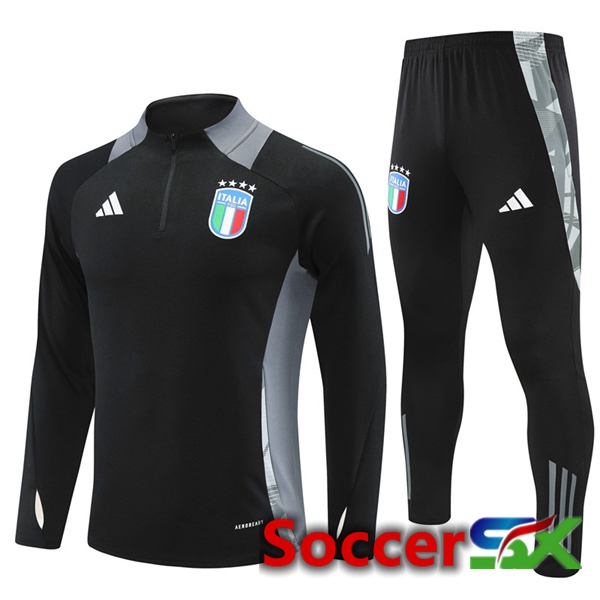 Italy kit Training Tracksuit Black 2024/2025