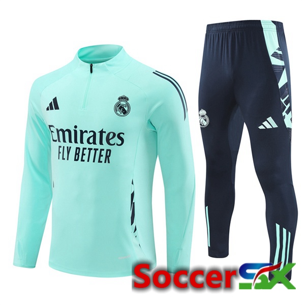 Real Madrid kit Training Tracksuit Green 2024/2025