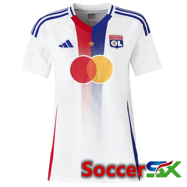 lyon OL Women Home Soccer Jersey White 2024/2025