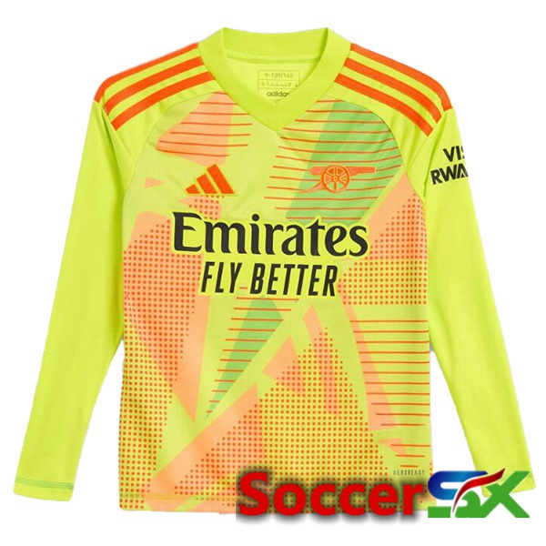 Arsenal Goalkeeper Soccer Jersey Long sleeve Green 2024/2025