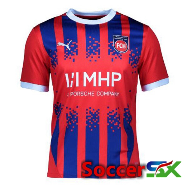 FC Heidenheim Home Soccer Jersey Red 2024/2025