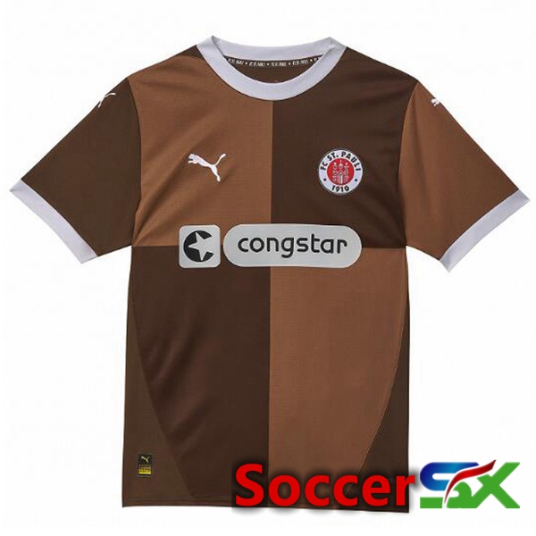 FC St. Pauli Home Soccer Jersey Yellow 2024/2025