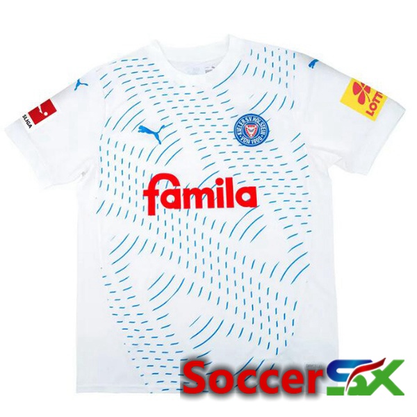 Holstein Kiel Away Soccer Jersey White 2024/2025