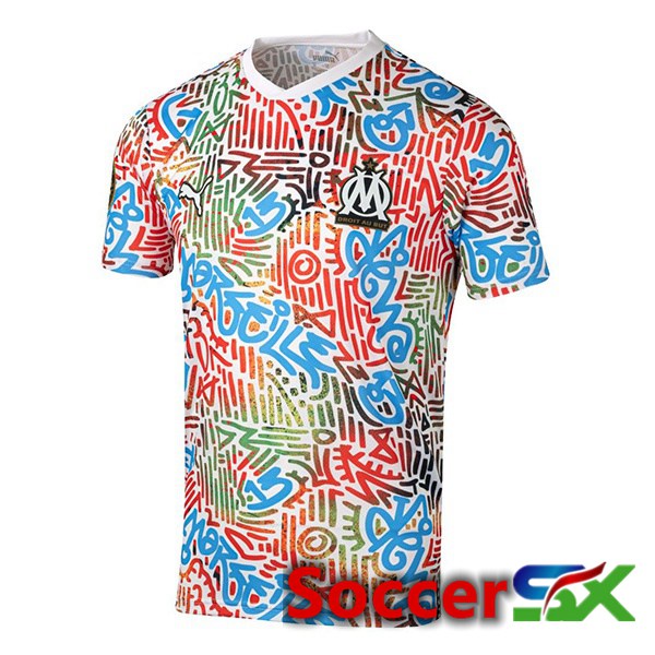 Marseille OM Soccer Jersey Africa White 2024/2025