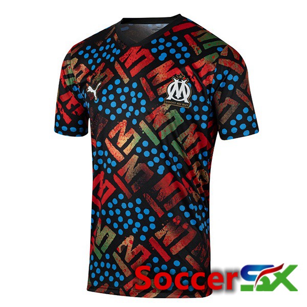 Marseille OM Soccer Jersey Africa Black 2024/2025
