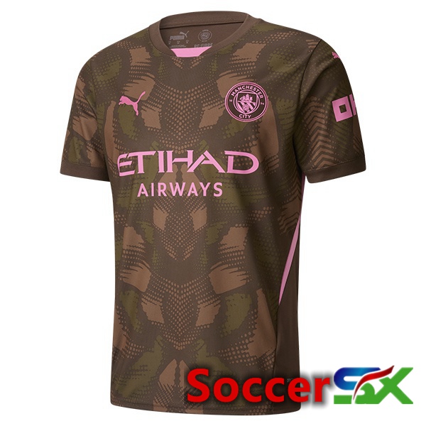 Manchester City Goalkeeper Soccer Jersey Brown 2024/2025