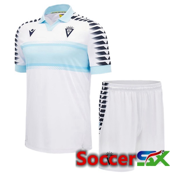 Cadiz CF Kids Away Soccer Jersey White 2024/2025
