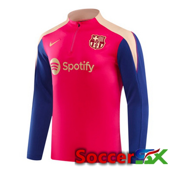 FC Barcelona Training Sweatshirt Pink Blue 2024/2025