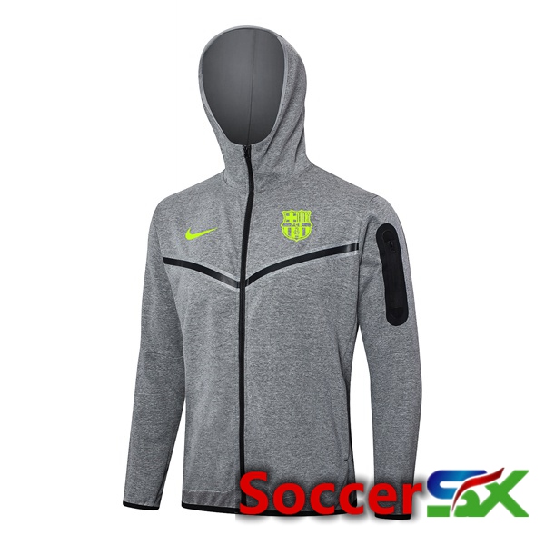 FC Barcelona Training Sweatshirt Hoodie Grey 2024/2025