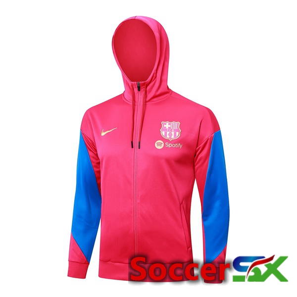 FC Barcelona Training Sweatshirt Hoodie Red 2024/2025