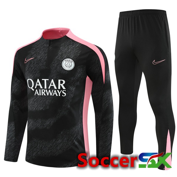 Paris PSG kit Training Tracksuit Black 2024/2025