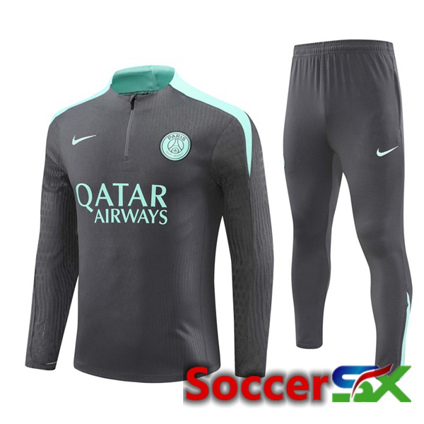 Paris PSG kit Training Tracksuit Grey 2024/2025