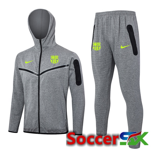 FC Barcelona Training Sweatshirt Hoodie Grey 2024/2025