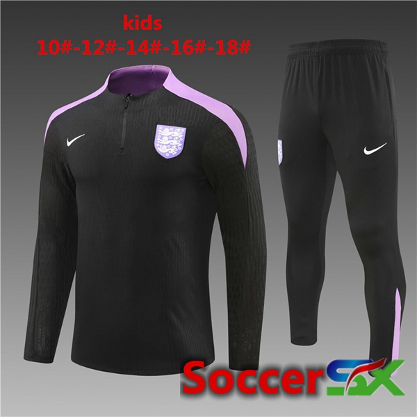 England Kids kit Training Tracksuit Black 2024/2025