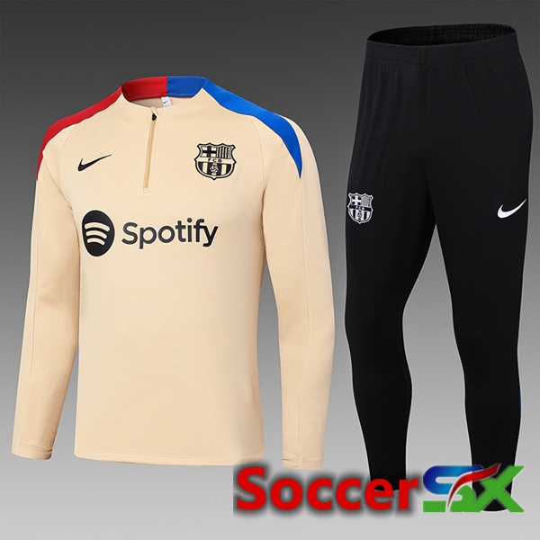 FC Barcelona Kids kit Training Tracksuit Yellow 2024/2025