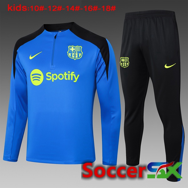 FC Barcelona Kids kit Training Tracksuit Blue 2024/2025