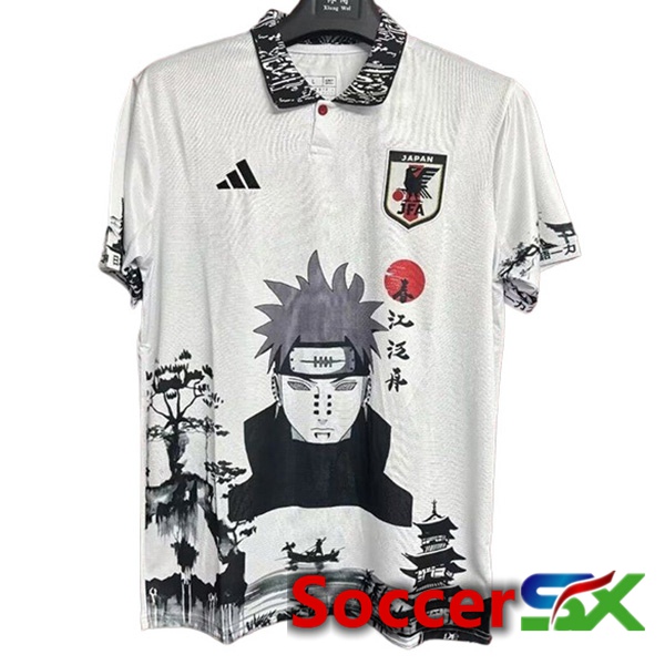 Japan Soccer Jersey Special Edition Naruto White 2024/2025