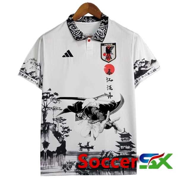 Japan Soccer Jersey Special Edition White/Black 2024/2025
