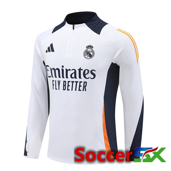 Real Madrid Training Sweatshirt White 2024/2025