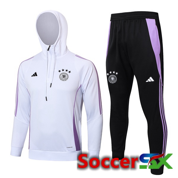 Germany Training Tracksuit Sweatshirt HoodieWhite 2024/2025