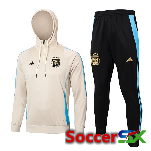 Argentina Training Tracksuit Sweatshirt HoodieYellow 2024/2025