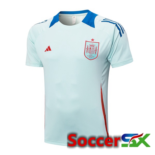Spain Training T Shirt Blue 2024/2025