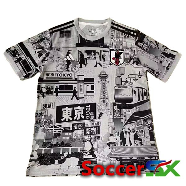 Japan Soccer Jersey Special Edition White Black 2024/2025