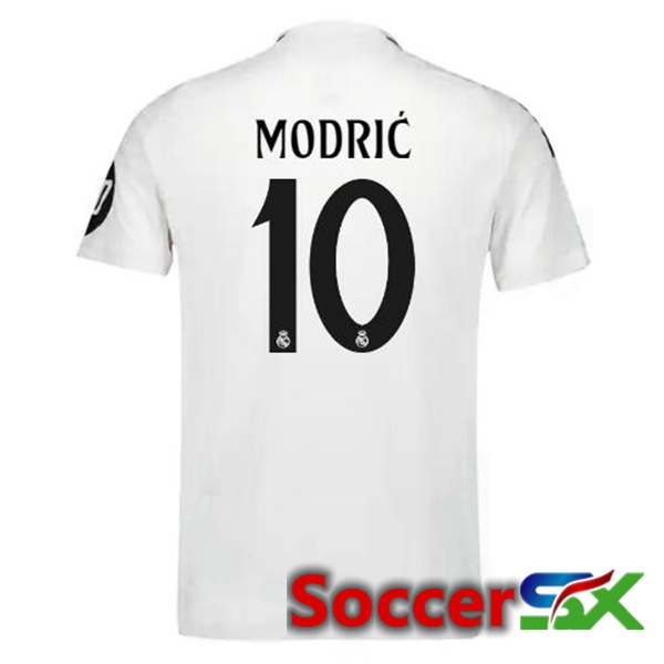 Real Madrid (Modrić 10) Home Soccer Jersey White 2024/2025