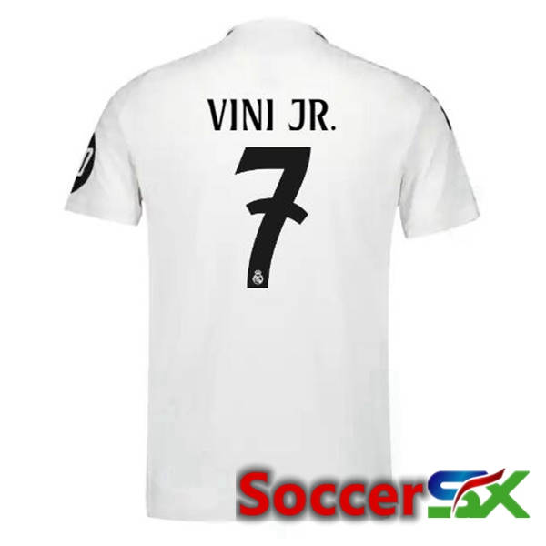 Real Madrid (Vini Jr. 7) Home Soccer Jersey White 2024/2025