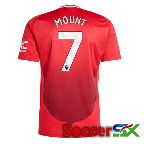 Manchester United (Mount 7) Home Soccer Jersey Red 2024/2025