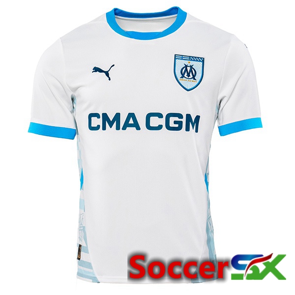 Marseille OM Home Soccer Jersey White 2024/2025