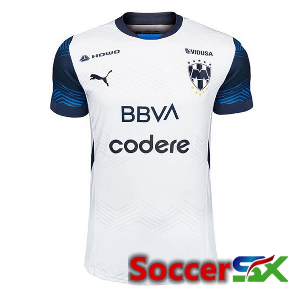 CF Monterrey Away Soccer Jersey White 2024/2025