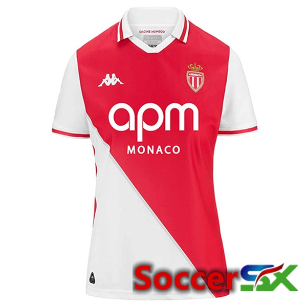 AS Monaco Women Home Soccer Jersey 2024/2025