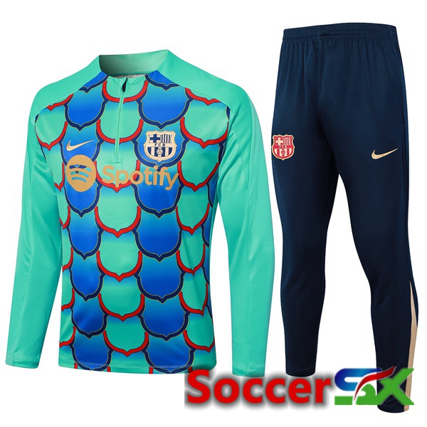 FC Barcelona kit Training Tracksuit Green 2024/2025