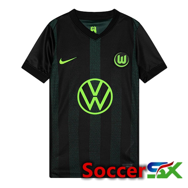 Vfl Wolfsburg Away Soccer Jersey Black 2024/2025