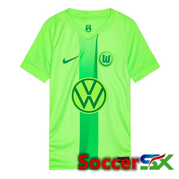 Vfl Wolfsburg Home Soccer Jersey Green 2024/2025